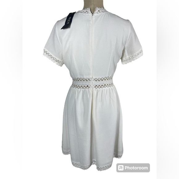 NWT Pixie Market Ark & Co sienna white lace dress M - Picture 5 of 16